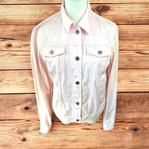 Lauren Ralph Lauren Jeans co size Small light Pink Classic denim Jean‎ Jacket